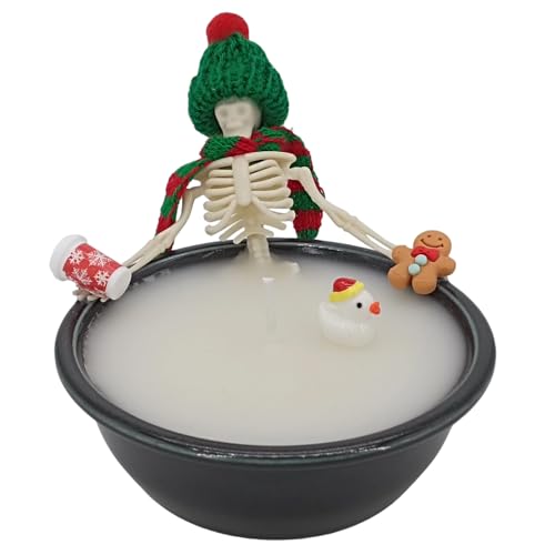 Bougie fantôme et bougies décoratives squelettes pour décoration de table de Noël