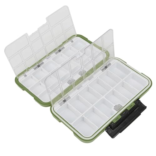 Caja Organizadora para Pesca Chiffonade con 30 Compartimentos, Plástico ABS Impermeable Verde miniatura 4