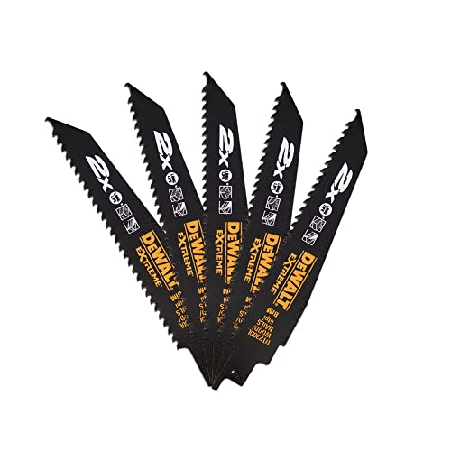 Dewalt DT2300L-QZ DT2300L-QZ-Hoja Sierra Sable bi-Metal Extreme 2X de demolición-152mm-4,2mm