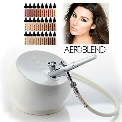 Deluxe 2.0 Battery - Aeroblend Airbrush Makeup PRO Starter Kit - Professional Cosmetic System - 24 Color