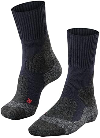 FALKE Men's TK1 Hiking Socks Strong Cushioning Maximum Protection Anti Blister Thick Warm Breathable Quick-Drying Climate-Regulating Odour-Neutralising Wool Functional Yarn 1 Pair