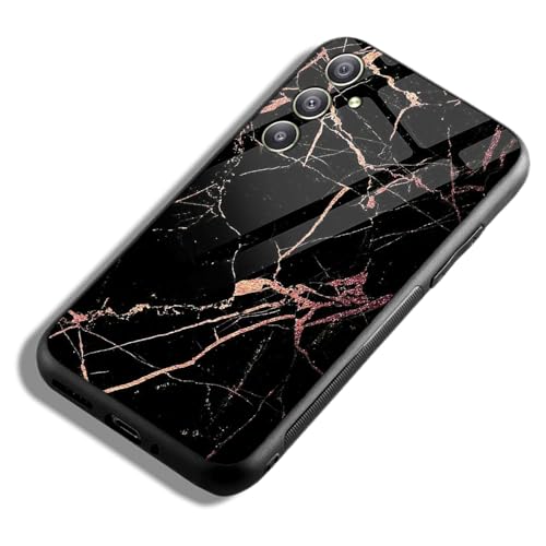 Image of COLORflow Back Cover Compatible with Samsung Galaxy A34 5G | Black Marble Golden | Shockproof TPU Bumper Cover with Camera Protection Back Cover
