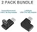 GodSpin USB C Angle Adapter [2 Pack] 90 Degree USB C Type C Male to Female Adapter, Right Left Up Down Angled USB-C USB 3.1 Type-C Extension Laptop, VR, Smartphones & Tablet (Left/Right & Up/Down)