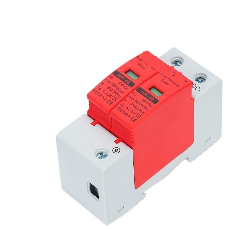 DC2P Series Surge Protection Device 500V 600V 800V 1000V for Photovoltaic Solar System Lightning Protection(500V)