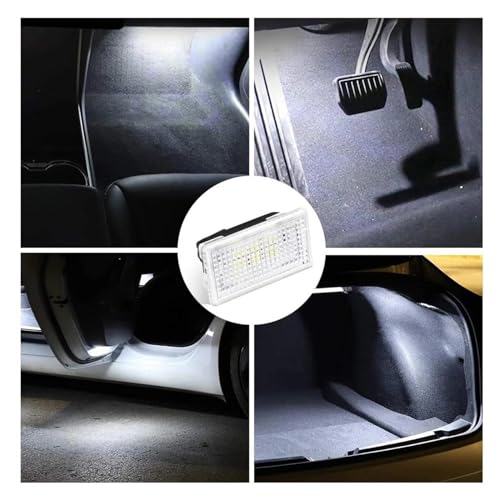 Luz LED para puerta de Tesla Model 3 S X iluminación interior color blanco 4