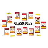 Eureka Peanuts Mini Class Jobs Bulletin Board Set and Classroom Decorations for Teachers, 46 Pieces
