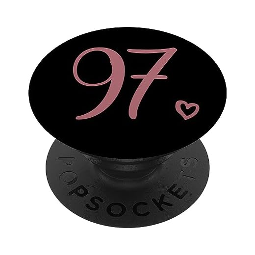 Número 97 Noventa y Siete, Para Mujeres 97 Años 97 Cumpleaños PopSockets PopGrip Intercambiable
