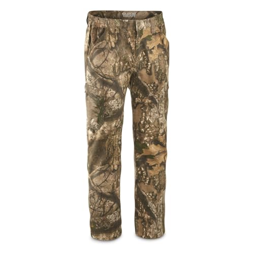 Guide Gear 6 Pocket Camo Pants for Men for Hunting with Cargo Pockets RT APX Large