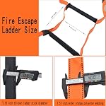 Fire Escape Ladder - 13ft Emergency Soft Ladder for Window, Balcony, Treehouse Safety