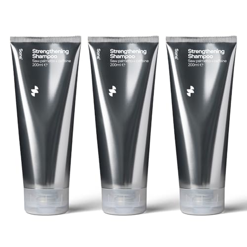 Sons Shampoo Uomo per la Crescita dei Capelli - Blocca il DHT - Promuove la ricrescita, frena la caduta e il diradamento - Contiene Saw Palmetto, Olio di Argan, Niacina e Rosmarino - 3 mesi