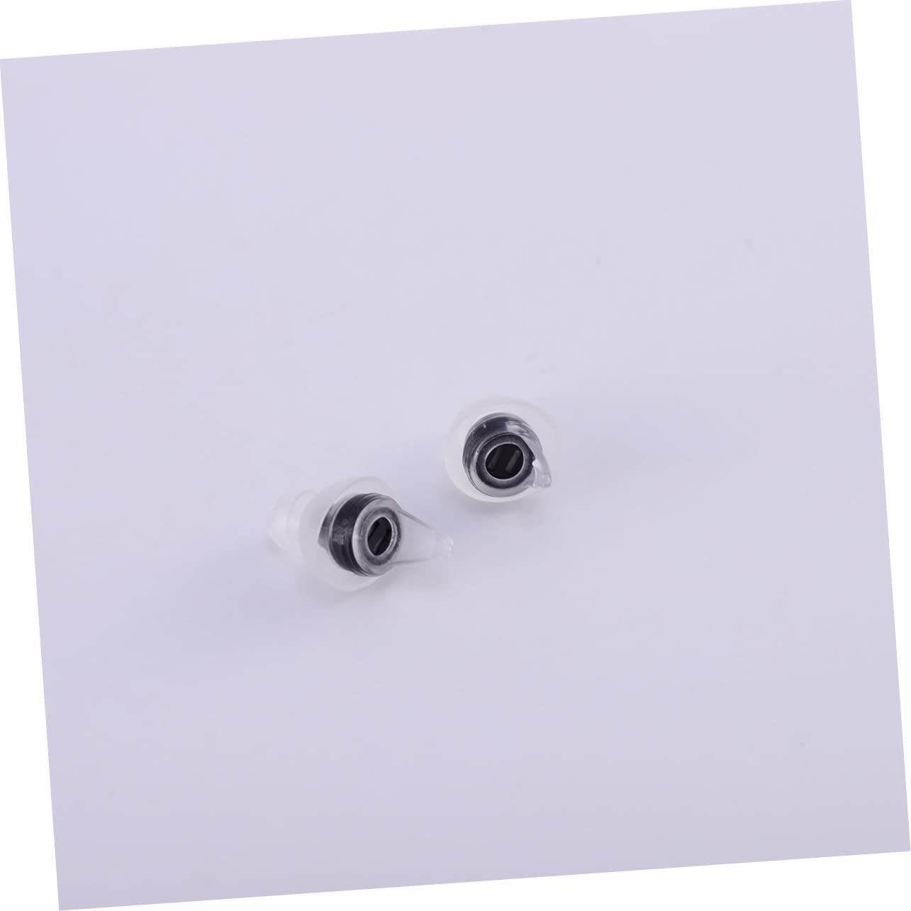 2sätze Musik Noise Reduction Ohrstöpsel Für Schlaf Schnarchen Und Arbeiten Ergonomische Waschbare Silikon-ohrstöpsel Mit Transparentem Kabel Schwarz Für Dj Und Nachts