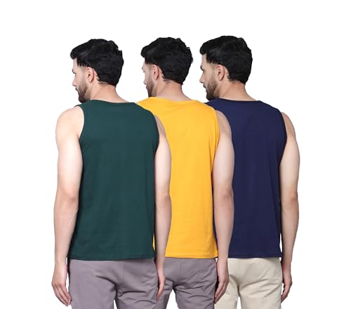 Image of Designer Men Vest Versatile Cotton Sando /Baniyan /Ganji for Boys - Perfect for Gym Workouts, Vacations, and Beaches