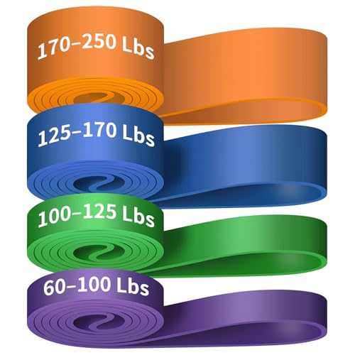 Alllvocles Widerstandsband, Klimmzugbänder, Klimmzughilfebänder, Workout-Bänder, Übungsbänder, Widerstandsbänder-Set für Beine, Training, Muskeltraining, Körperformung, Männer und Frauen