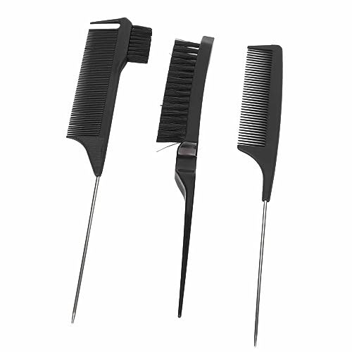 Pincel de Pintura de Dupla Face Ergonômico Profissional ABS Realce Pente de Cauda Seguro Nylon Macio