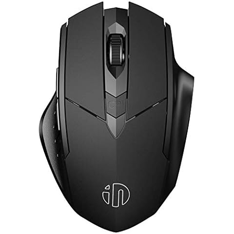 INPHIC Multi-Device Bluetooth Mouse Wireless, Rechargeable, USB Receiver, 6 Buttons, Ergonomic for Laptop, Computer, Mac, PC etc. Cover