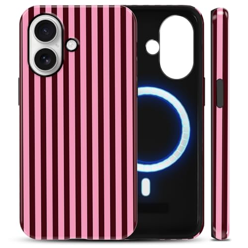 Coque iPhone 16 MagSafe antichoc rose évitant les rayures