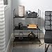Organize It All Storage Shelf, Dimensions: 25.12 x 11.37 x 34.25 inches, Freestanding, Three Tier Shelves, Espresso, Good for Bathroom, Office, Easy Assemble, Home Organization