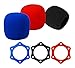 LIXBD Lot de 3 bagues de protection hexagonales anti-roulement pour micro et casque de rechange - Coussinets en mousse
