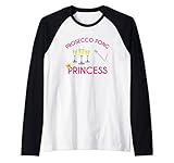 Prosecco Pong Princess Game Champagne Drink Party Trip Gifts Raglan Baseball Tee