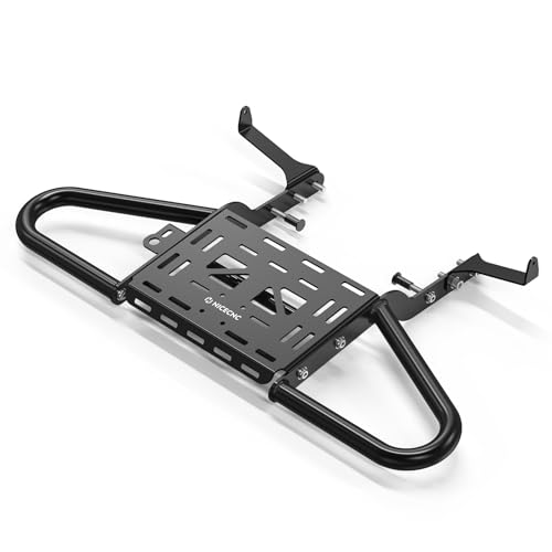 NICECNC Schwarz Hintere Haltegriff Gepäckträger Stoßstange Compatible with Yamaha Raptor 700 2006-2024, Raptor 700R 2006-2024