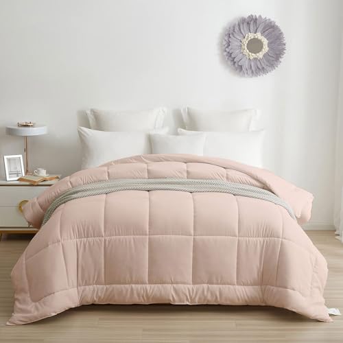 Image of Razzai Restful Sleep Microfiber Summer Season AC Comforter 110 GSM King Size (92 inch x 106 inch Inches /233cm x 269cm) Peach