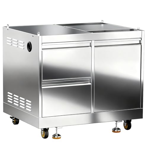BODEGA Outdoor Stainless-Steel Kitchen Drawers Cabinet For Built-in BBQ Grill