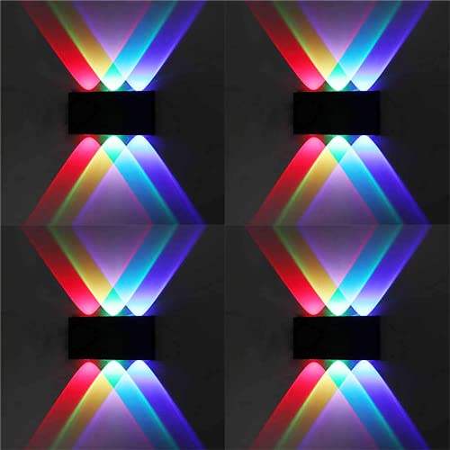 Image of Murphy 6-Watt Sixer U-Shape Up Down Outdoor LED Wall Light with Aluminium IP65 Grade Waterproof Body (Multi Color, Pack of 4)