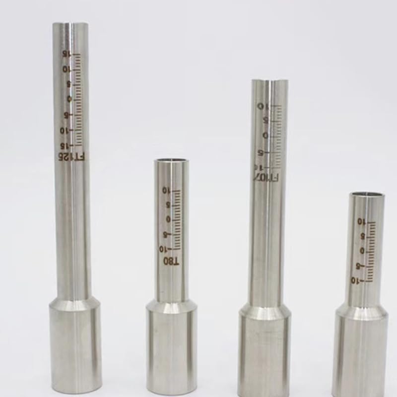 Laser Welding Scale Tube, 70/80/107/125mm Stainless Steel Calibration Nozzle with Measurement Marks, Replacement Part for Handheld Laser Welder Machines (80mm)