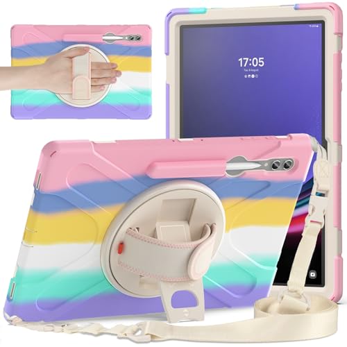 Coque Galaxy Tab S10 Ultra protection intégrale SM-X920 rose antichoc