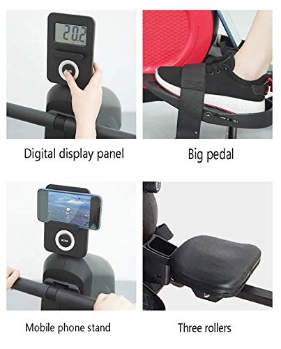 Image of Foldable Rowing Machines Rowing Machine Foldable Exercise Rowing Machine for Home Indoor Rower Fitness Cardio Hd Data Display Resistance Adjustment Maximum Load 120kg Abdominal Training
