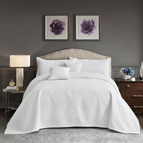 Blythease Oversized King Bedspread 128x120 Extra Wide, Modern & Contemporary Look, Lightweight...