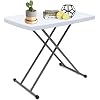 Adjustable Folding Laptop Table TV Tray Portable Couch Bed Dinner Trays Liftable Laptop Stand with 8 Pairs of Card Slots,Thick Coated Steel Frame for Home Office