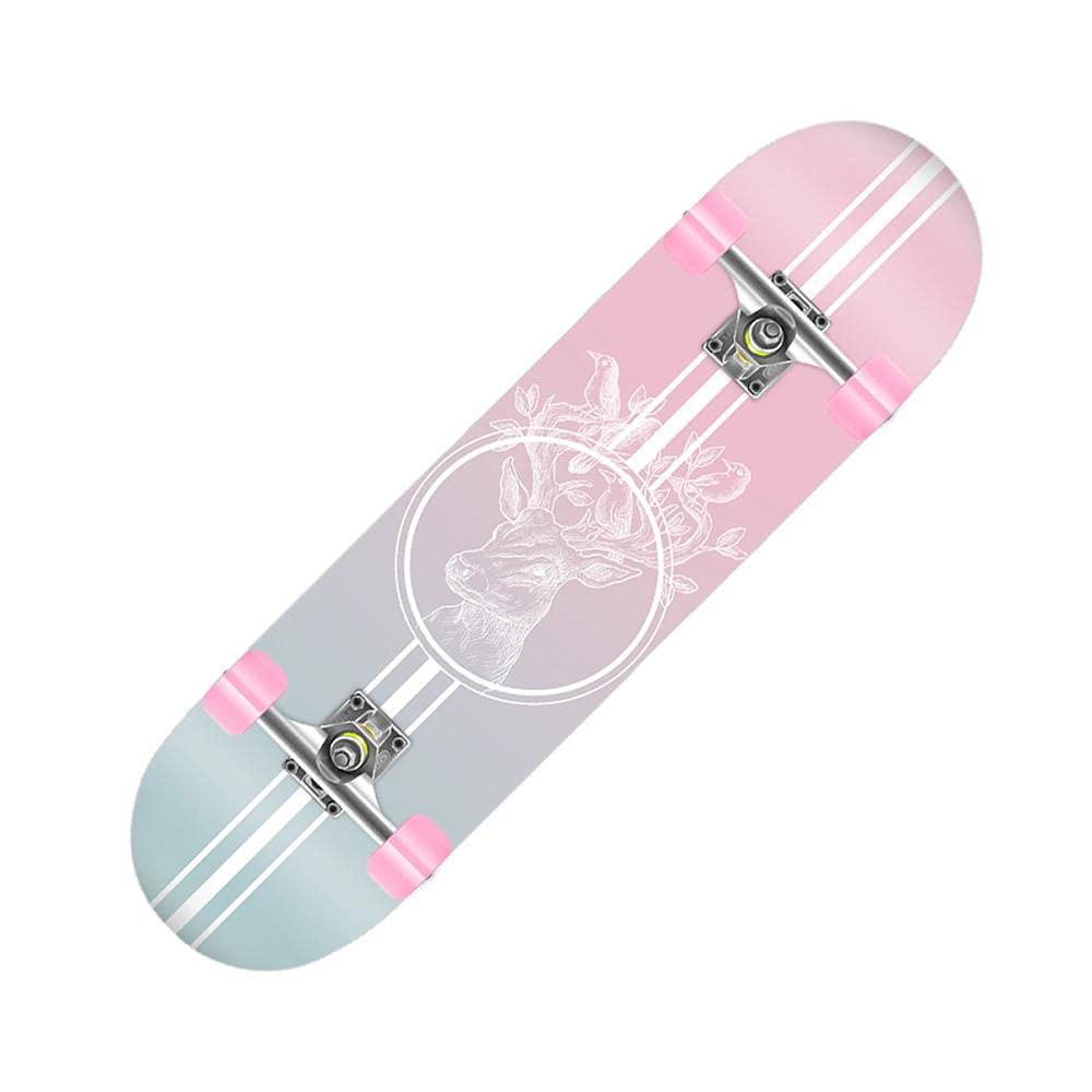 31 "Skateboards pour Filles, Adultes, débutants et Adolescents, Skateboard Complet 8 Plis Maple ConcAVE Cruiser.
