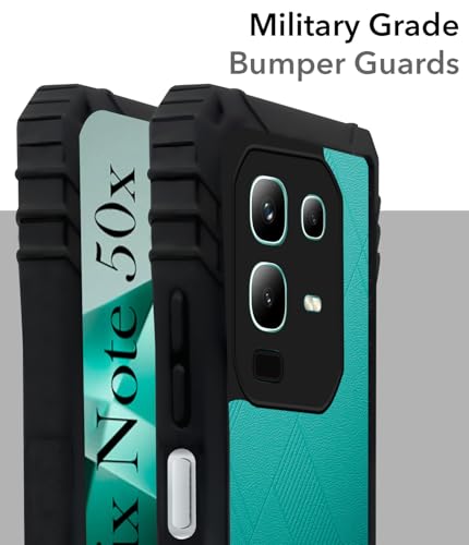 Image of Jkobi Back Cover Case for Infinix Note 50x (Shockproof with Polycarbonate Clear Panel | Professional Black)