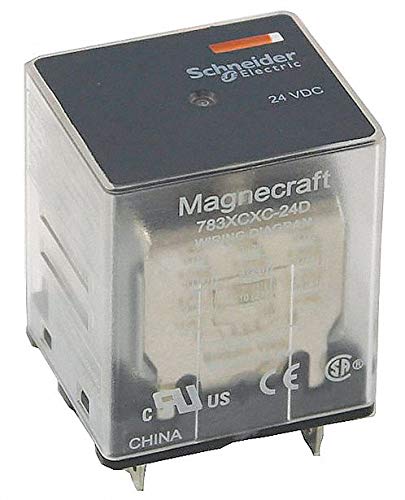 Schneider Electric 12VDC, 11-Pin Square Base General Purpose General Purpose Relay; AC Contact Rating: 15A @ 120V, 12A