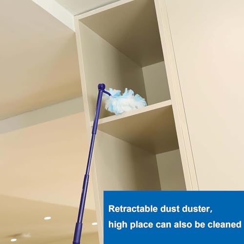 Image of 50 Count Duster Refills for Swiffer Duster, 180 Heavy Duty Disposable Dusters Replacement Kit with Handle, Heavy Duty Multi Surface Duster Refills for Home, Office, Blinds, Ceiling Fans