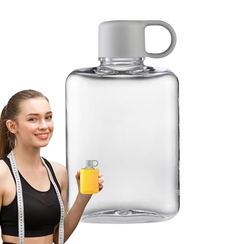Bottiglie D'acqua Piatte Da Viaggio, Bottiglia Quadrata ? Borraccia Portatile Sottile E Piatta Da 360 Ml, Contenitore Tascabile 