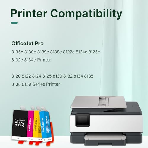 Image of 923XL 923 8130e 8125e Ink Cartridges Combo Pack for HP Printers with Chip