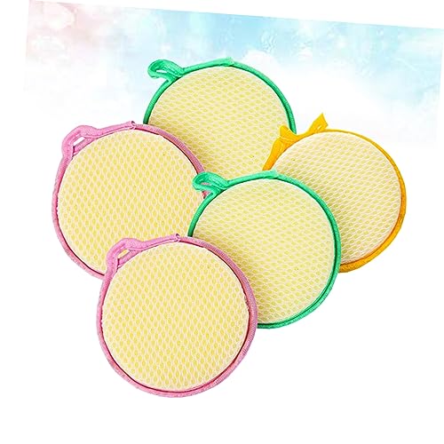 Image of Healifty 15 Pcs Cleaning Sponge Pad Cleaning Scouring Pad Dishwashing Pad Sponge for Dishwashing Sponge Mat Non-Stick Oil Dish Towels