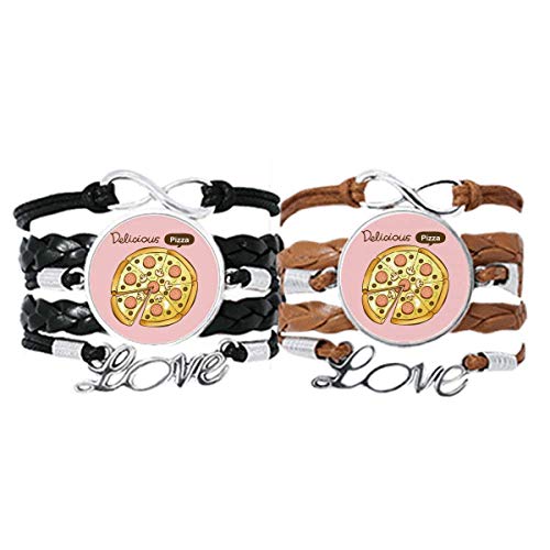 Pulsera de cuerda de cuero para regalar a parejas enamoradas