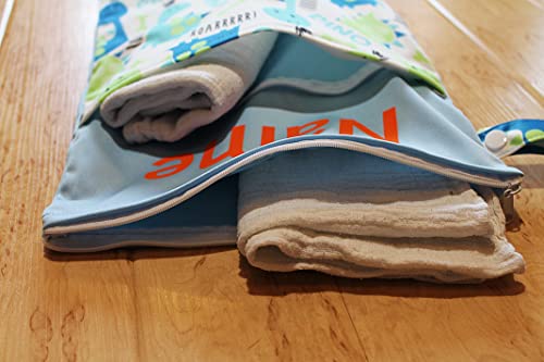 Weidenblatt In Deutschland mit Namen personalisierte Wetbag Nasstasche – Ansicht 6