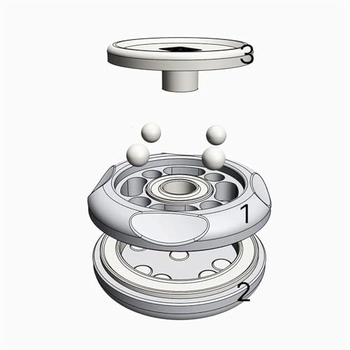 Brinquedo magnético háptico silencioso de aço inoxidável com ponta de dedo giratório metal háptico p