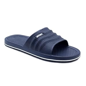 IMTY Mens Sliders EVA Slippers Pool Slide Lightweight Bathroom Shower Beach Flip Flops Sports Leisure Sandals
