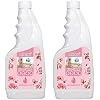 Robot Mop Cleaning Solution Concentrate Compatible with Robot Vacuums, Wet Dry Vacuums for Roborock, Roomba, Tineco, Dreame, Narwal, Shark, Bissell Mops, 33.8 FL.oz, Dilution Ratio 1:200, Rose