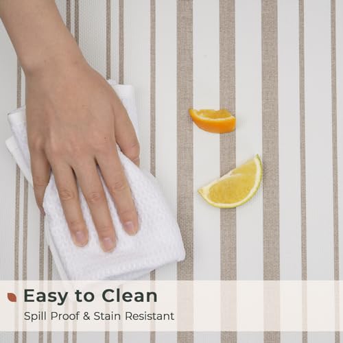 Freshmint Farmhouse Stripe Anti-Fatigue Kitchen Mat Set Of 2, Cushioned Foam Kitchen Mats For Floor thumb #3