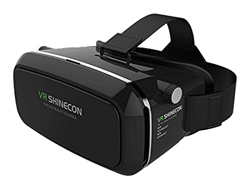 VR SHINECON hinecon89 3D Virtual Reality Goggles Headset, 3D Viewing Glasses with Pupil Focal Distance Adjustable Suitable for Google/iPhone/Samsung Note/LG/Huawei/HTC/Moto Screen
