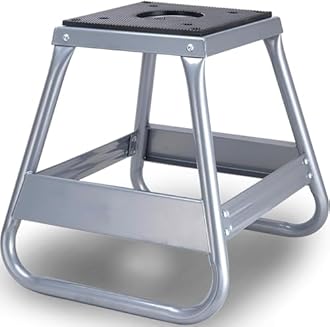 THE WHITE SHOP Motorcycle Dirt Bike Panel Stand Moto Maintenance Hoist Lift Jack Removable Trail motocross stand