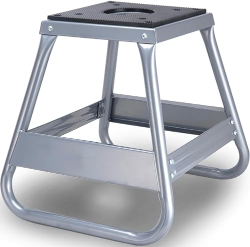 THE WHITE SHOP Motorcycle Dirt Bike Panel Stand Moto Maintenance Hoist Lift Jack Removable Trail motocross stand