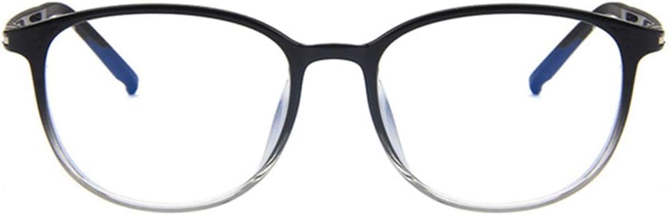 Shiratori Unisex Glasses Frame Retro Bright Black Oval Full Frame Decoration Prescription Glasses image 5
