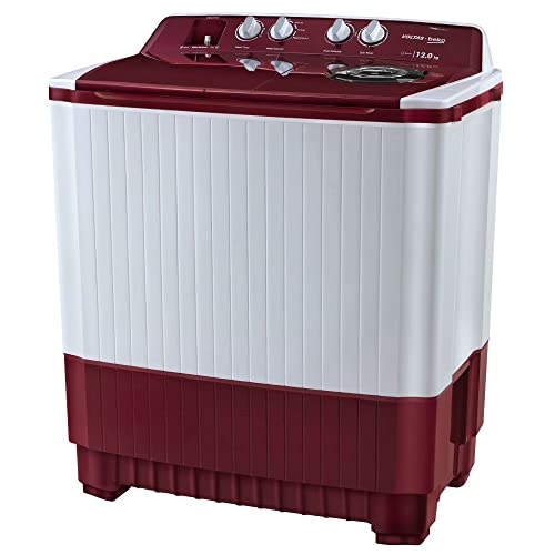 Voltas Beko 12 kg Semi-Auto Washing Machine Burgundy - Image 3